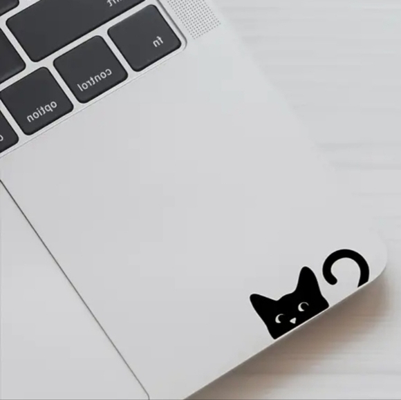 Black Cat Decal Stickers 5 Count, Size 0.7" x 1.7" - Picture 2 of 3